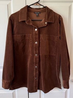 Eileen Fisher Organic Cotton Stretch Corduroy Shirt Jacket - Women's Size XS